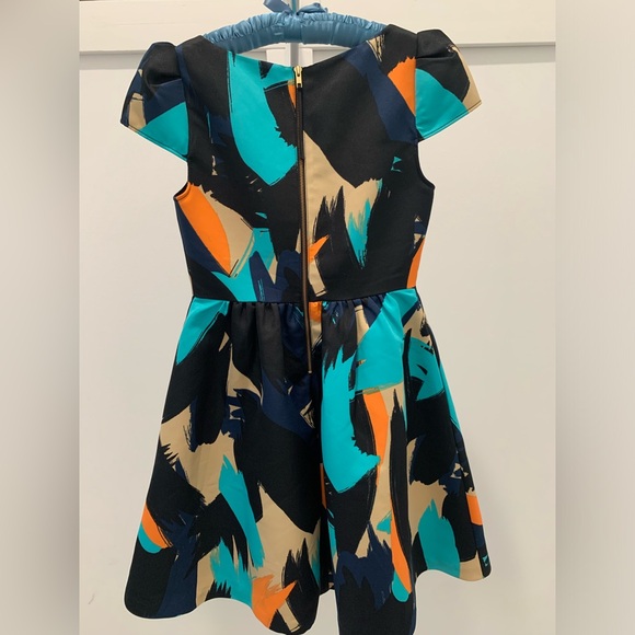 Anthropologie Abstract Colorful Dress - Picture 2 of 4